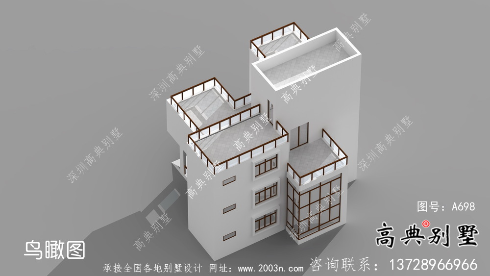 現(xiàn)代風(fēng)格四層別墅外觀效果圖大全