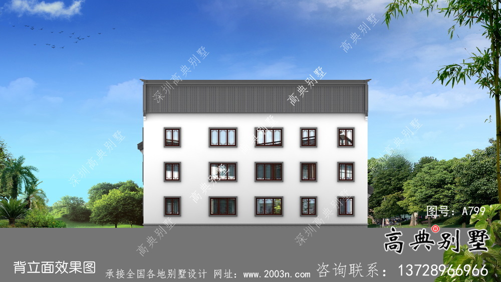 新中式別墅自建新農(nóng)村三層工程建筑工程圖紙整套