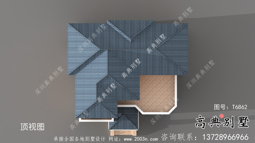 多臥室結構外觀大氣的別墅建筑設計圖