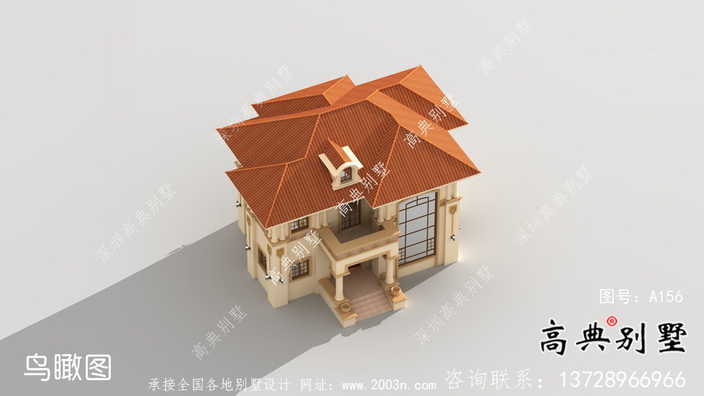 簡(jiǎn)歐二層農(nóng)村自建房設(shè)計(jì)效果施工整套工程圖紙