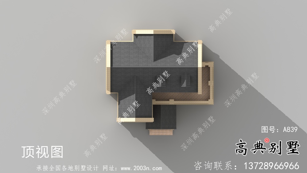 大氣三層法式別墅設(shè)計(jì)效果圖