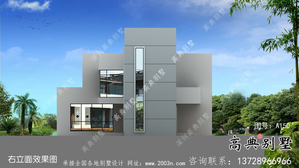 緊湊型現(xiàn)代風(fēng)格新農(nóng)村住宅建筑設(shè)計圖紙