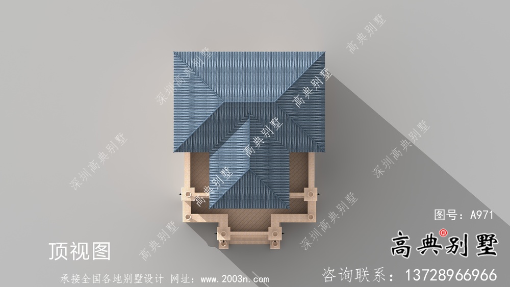 復式四層歐式別墅建筑設(shè)計圖紙