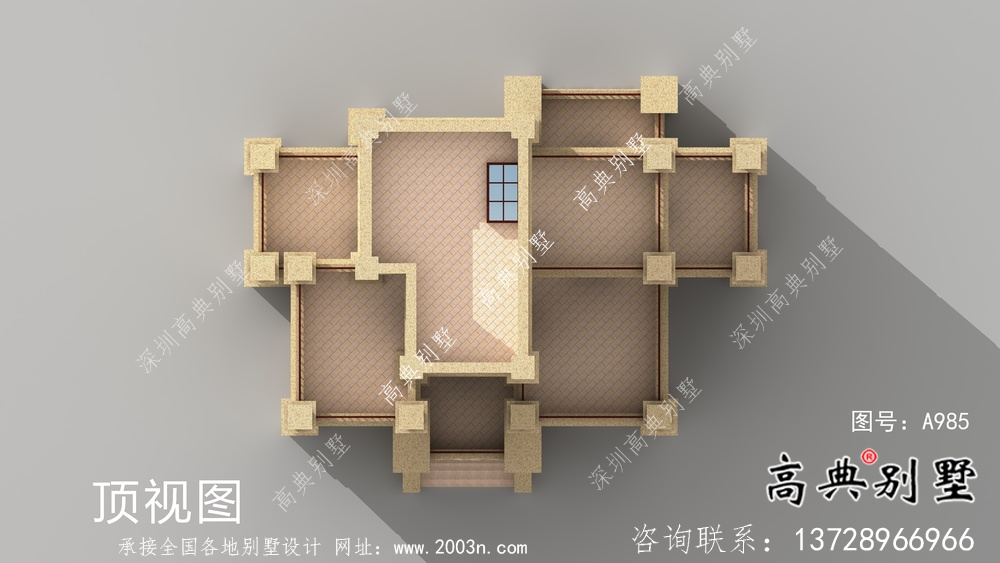 簡歐風格美觀大方六層新農村建設別墅設計圖