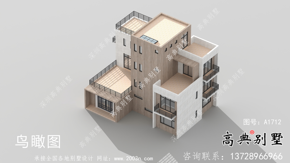 自建三層現(xiàn)代風別墅設(shè)計圖紙及施工圖