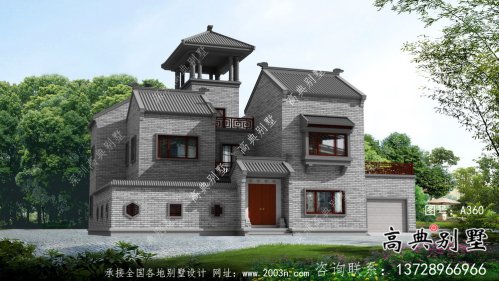 大氣中式院子別墅設(shè)計(jì)效果圖（建筑+結(jié)