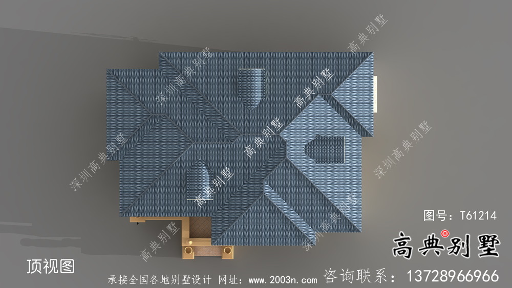 復(fù)式二層小型歐式別墅設(shè)計效果圖