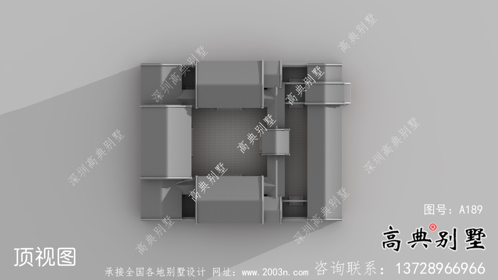 樸素四合院，院子別墅設(shè)計(jì)圖紙+效果圖