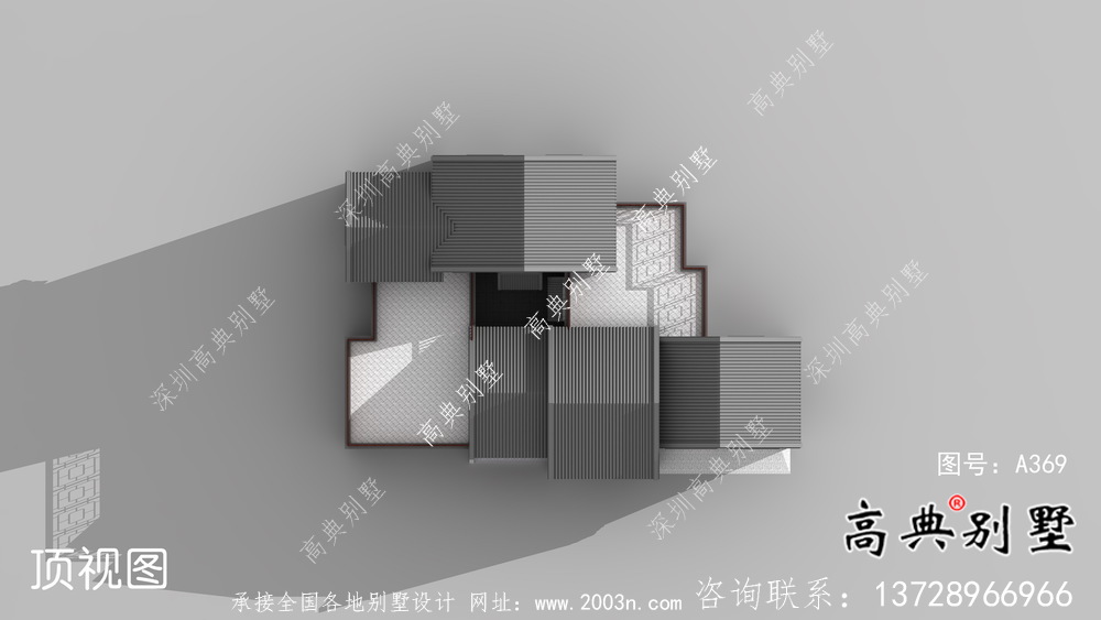 鄉(xiāng)村一層新中式別墅設(shè)計圖紙及平面設(shè)計圖