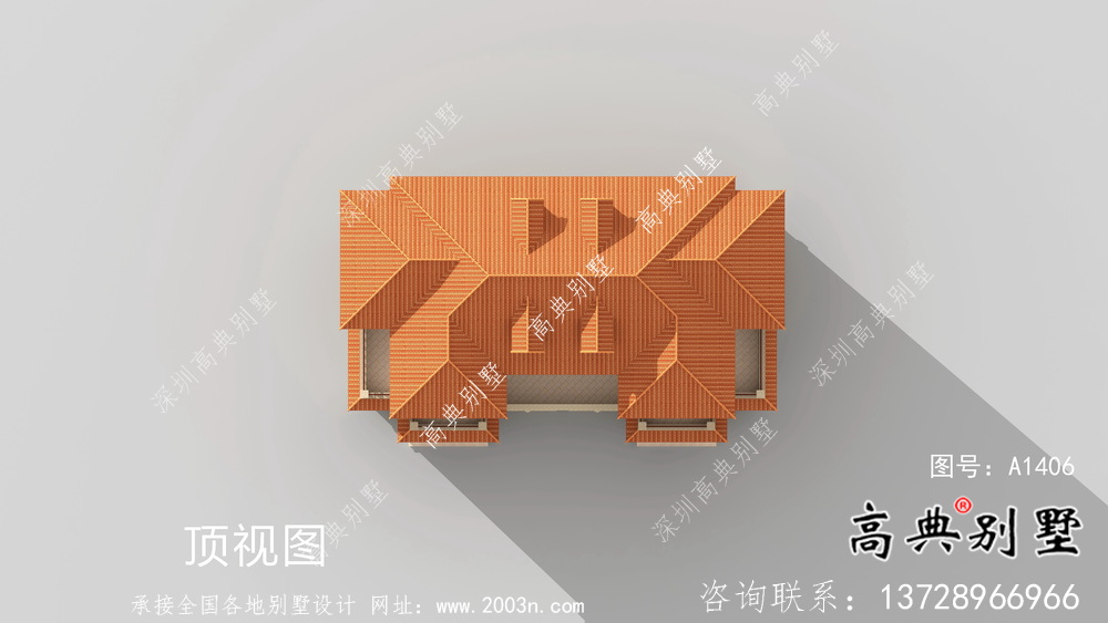 最新款大氣雙拼別墅農(nóng)村自建別墅設(shè)計方案及設(shè)計效果圖