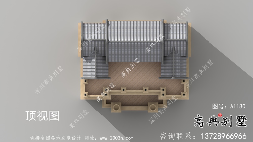 新農(nóng)村中西合璧七層別墅設(shè)計(jì)圖紙