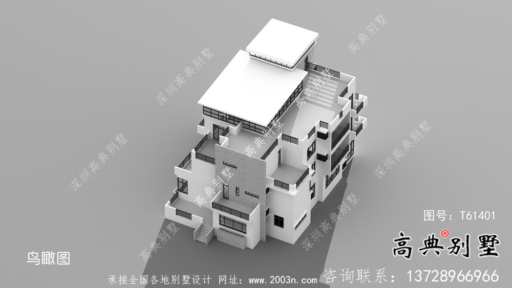 現(xiàn)代風(fēng)格平屋頂簡約別墅設(shè)計(jì)圖