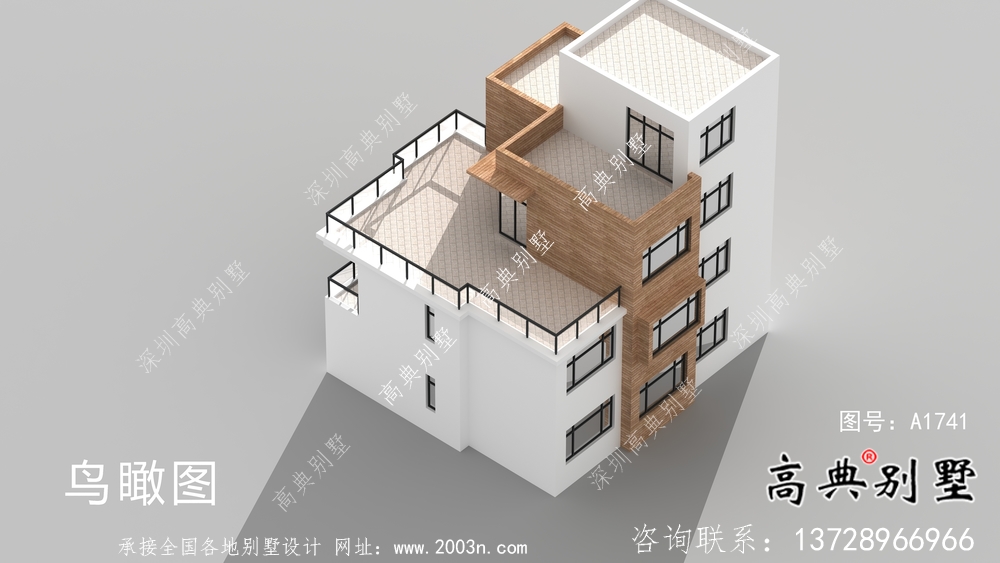 現(xiàn)代舒適三層小別墅設(shè)計(jì)圖紙