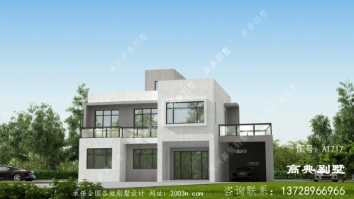 有打算建造一棟兩層現(xiàn)代風(fēng)格平屋頂別